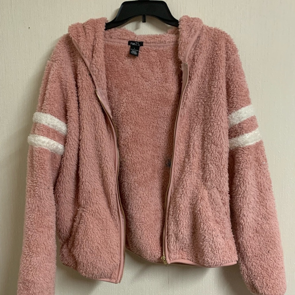Pink Teddy Bear Varsity Jacket